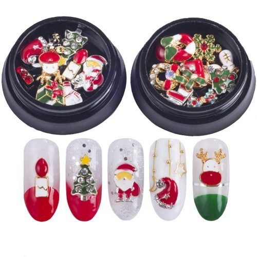 Uñas para navidad ideas de papa noel