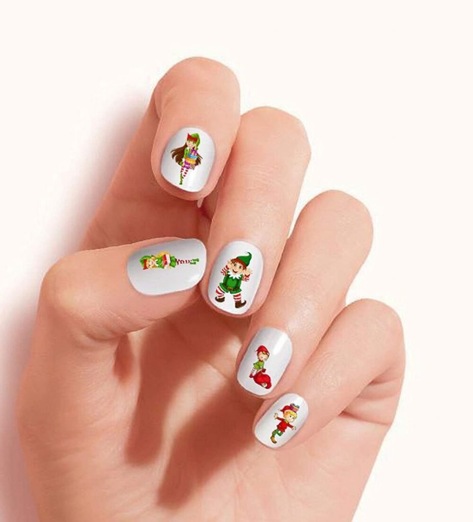 Uñas de Navideñas de Navidad 2022 papa noel