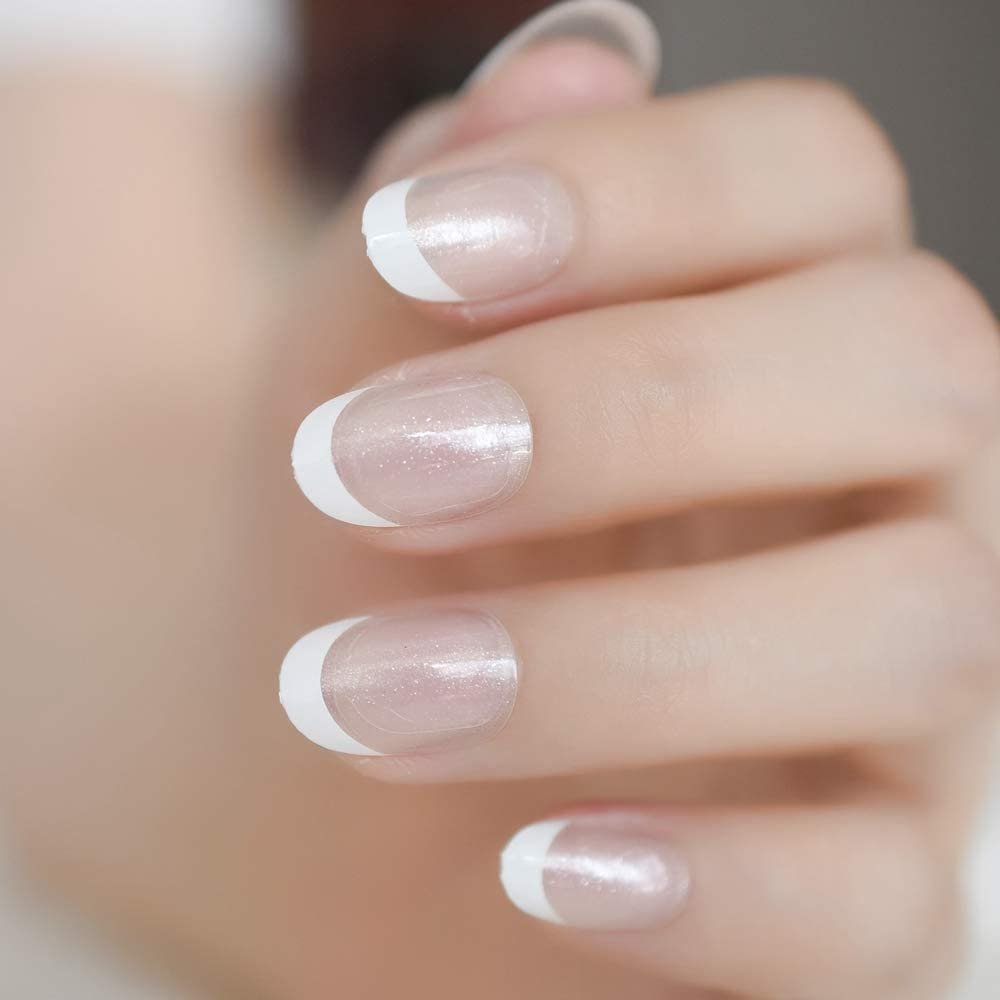 uñas Puntas De Uñas Blancas Falsas De Color Natural De Uñas De Cuadrados