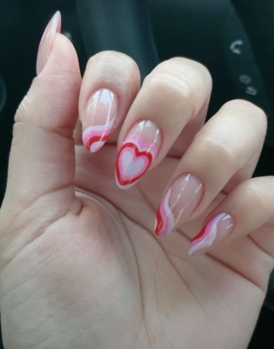 uñas postizas cuadradas rosadas de color rosa