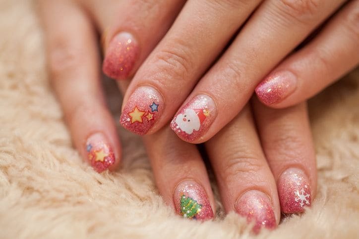 Uñas De Navidad Para Niñas fáciles